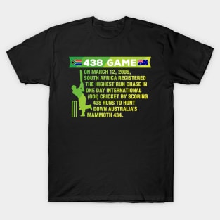 South Africa Cricket Protea 438 Game Nostalgia Braai T-Shirt